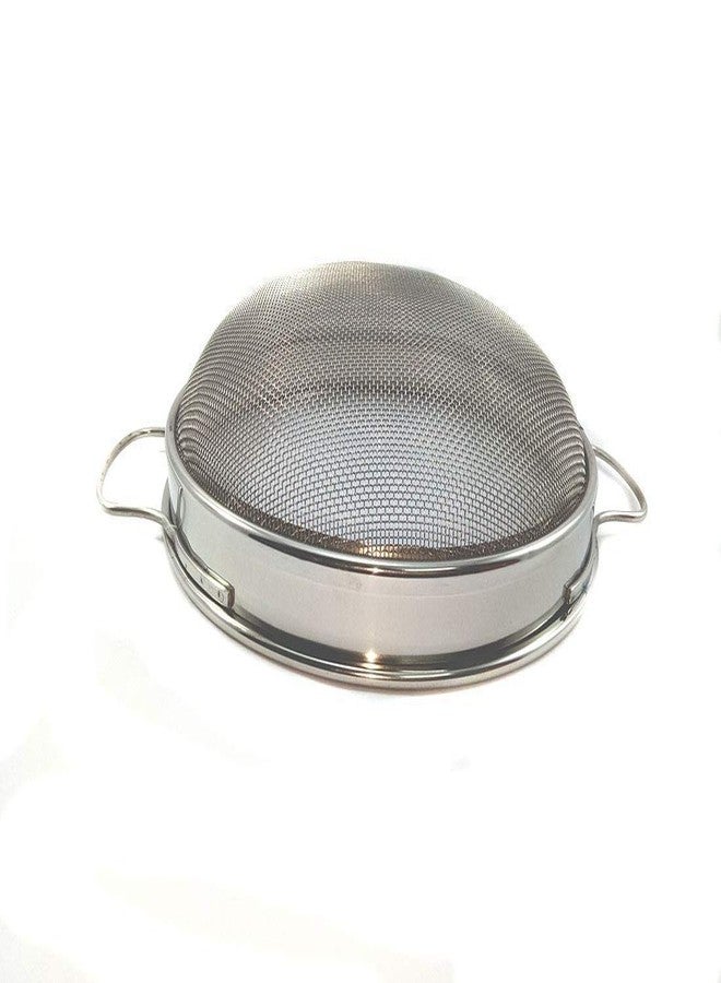 GBEX Stainless Steel Wire Mesh Puran Jali Chalani Silver, Purpose for Sieving and Pulping of Food Grain Wet Dough and Mango in Home Kitchen, Restaurants, Hotels and Catering Services. [ 8 Inch / 20 cm ] - Image 3
